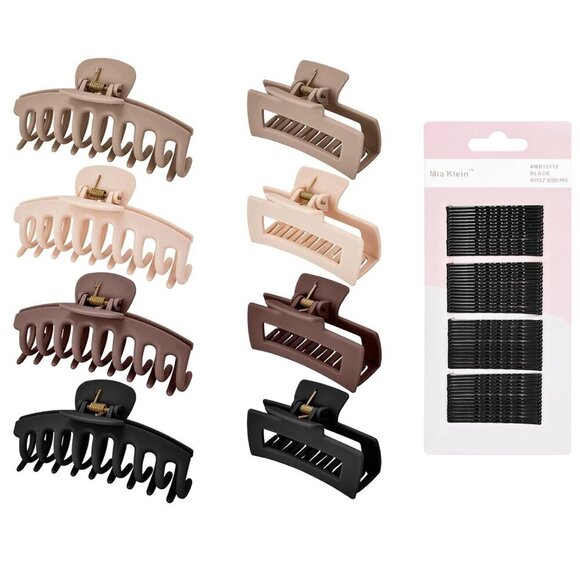 Hair Clips Set Matte Non-Slip Claw Clips Bobby Pins All Hair Types main image 8